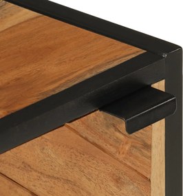 vidaXL Ντουλάπι Μπάνιου Επιτοίχιο 40x30x60 εκ. Μασίφ Ακακία/Σίδερο