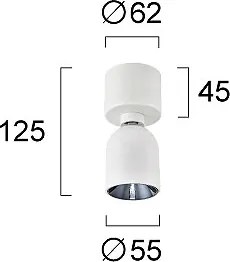 Σποτ Μονόφωτο LED Viokef Lot White 4304600
