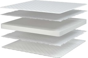 vidaXL Στρώμα με Αφρό Μνήμης Λευκό 140x190x17 εκ. μαλακό