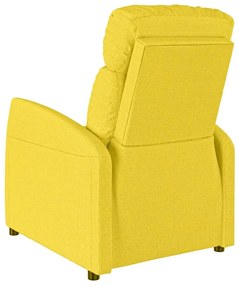 Πολυθρόνα Ανακλινόμενη Ανοιχτό Κίτρινο Υφασμάτινη - Κίτρινο