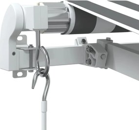 vidaXL Τέντα Πτυσσόμενη Χειροκίνητη Ανθρακί / Λευκή 400x350 εκ.