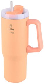 ESTIA ΘΕΡΜΟΣ STRAW TUMBLER XL SAVE THE AEGEAN 900ml PEACH FUZZ