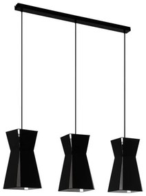 Φωτιστικό Οροφής-Ράγα Valecrosia 99083 Black-White Eglo Metal