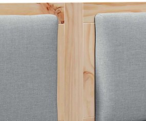 vidaXL Κεφαλάρι Άλλο Καφέ 200 cm Μασίφ ξύλο πεύκου