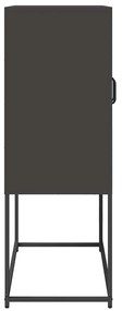 vidaXL Highboard Μαύρο 68x39x107 cm Ατσάλι