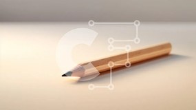 Intra Συλλεκτικό Ξύλινο Παζλ Plywood  4mm - Ξύλινο μολύβι σε λεία επιφάνεια Σε Ξύλινο Κουτί - Διαστάσεις: 10x10 cm – 25 κομμάτια