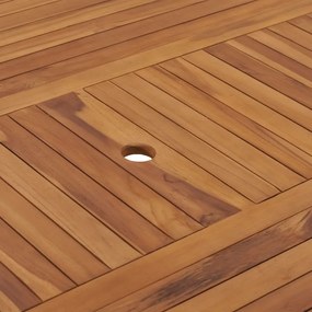 vidaXL Τραπέζι Κήπου 150 x 150 x 75 εκ. από Μασίφ Ξύλο Teak