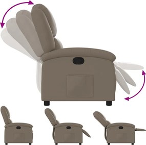 vidaXL Πολυθρόνα Ανακλινόμενη Καπουτσίνο από Συνθετικό Δέρμα