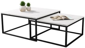 Σετ τραπεζάκια σαλονιού Stolik-Leuko Marmaro