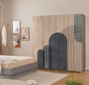 Τετραφυλλη Ντουλαπα Σονομα LONI 52x180x192