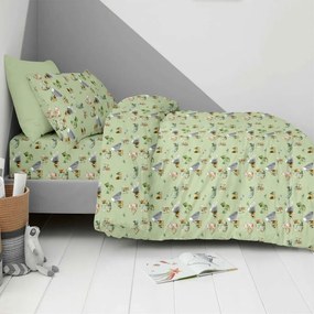 Σεντόνια Παιδικά Ippotes (Σετ 3τμχ) Green Astron Μονό 175x260cm 100% Πενιέ Βαμβάκι