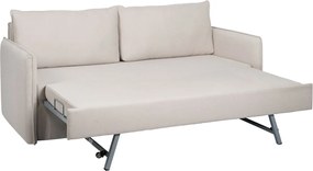 Καναπές Μπεζ πολυεστέρας λινό 210 x 93 x 95 cm