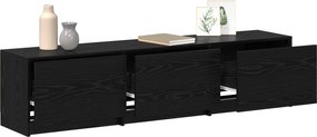 vidaXL Ντουλάπι TV Μαύρη Οξυά 165 x 34 x 40 εκ. Επεξεργασμένο ξύλο