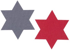 Χριστουγεννιάτικα Σουπλά (Σετ 2τμχ) Nef-Nef Homeware Felt Star Red