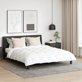vidaXL Πάπλωμα Άλλο με μαξιλάρι 3 pcs Λευκό 240 x 220 εκ. Πούπουλο