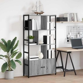 vidaXL Ράφι Βιβλίων Γκρι sonoma 80 x 30 x 155.5 εκ Επεξεργασμένο ξύλο