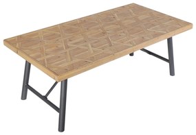Τραπεζάκι Σαλονιού DIL104 Brown-Black 120x60x45cm Espiel Metal,Wood