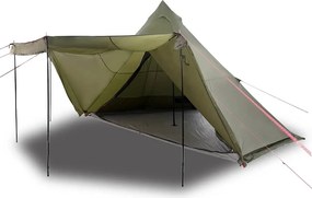 vidaXL Σκηνή Οικογενειακή Tipi 8 Ατόμων Αδιάβροχη Πράσινη Λαδί