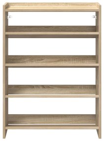 vidaXL Ράφι παπουτσιών  Sonoma Oak 60x25x81 cm Κατασκευασμένο ξύλο