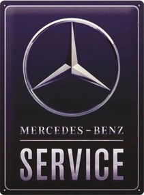 Μεταλλική πινακίδα Mercedes-Benz - Service, (30 x 40 cm)