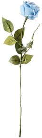 Τεχνητό Κλωνάρι Τριαντάφυλλο Garden 9581-7 8x57cm Light Blue Supergreens Polyester,Plastic