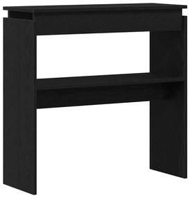 vidaXL Τραπέζι κονσόλας Μαύρη δρυς 80 x 30 x 80 εκ. Επεξεργασμένο ξύλο