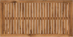 vidaXL Τραπέζι μπαρ κήπου Φυσικό και Λευκό 108,5 x 55 x 105 εκ