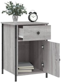 vidaXL Κομοδίνο Γκρι Sonoma 40 x 42 x 60 εκ. από Επεξεργασμένο Ξύλο