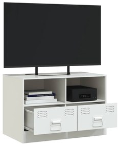 vidaXL Έπιπλο Τηλεόρασης Λευκό 67x39x44 εκ. από Χάλυβα
