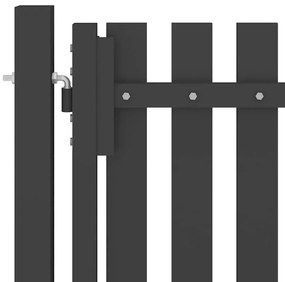 vidaXL Πύλη Κήπου Ανθρακί 100x125 εκ. από Ατσάλι