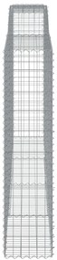 vidaXL Συρματοκιβώτια Τοξωτά 9 τεμ. 400x50x200/220 εκ. Γαλβαν. Ατσάλι