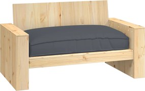vidaXL Μαξιλάρι Ανθρακί 120 x 80 x 12 cm Ύφασμα Όξφορντ
