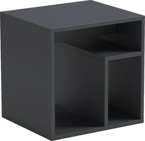 Βοηθητικό τραπέζι Doublo pakoworld ανθρακί 40x35x40εκ