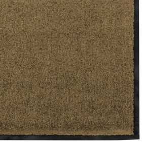 vidaXL Πλενόμενο Πατάκι Πόρτας Καφέ 120x250 εκ.