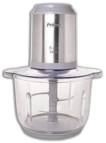 Primo PRFC-40486 Πολυκόπτης 500W 2L με γυάλινο μπωλ inox/γκρι