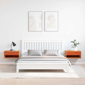 vidaXL Κομοδίνο 2 pcs Καφέ κεριού 50 x 32.5 x 24 εκ Μασίφ ξύλο πεύκου