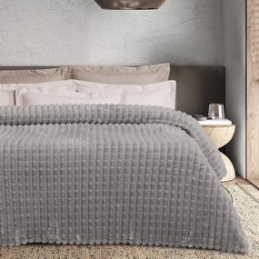 Κουβέρτα Fleece Μονή (160x220) Das Home 1389 Grey
