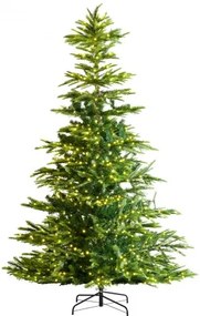 VEVOR Christmas Tree 7.5ft Prelit Artificial Tree with 700 White LEDs 1319 Tips