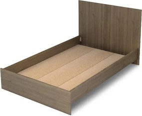 Κρεβάτι Troy Megapap χρώμα καρυδί 120x200εκ.