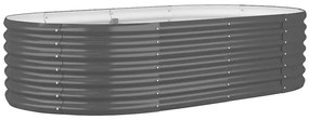 vidaXL Ζαρντινιέρα Ανθρακί 152x80x36 εκ Γαλβανισμένος χάλυβας