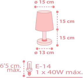 Starlight Pink κομοδίνου φωτιστικό (82211S)