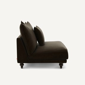 Πολυθρόνα χωρίς μπράτσα από βελούδο, Lazare