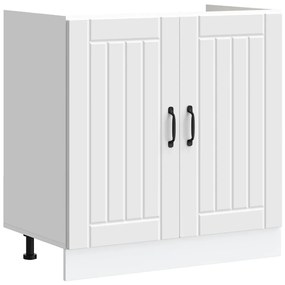 Ντουλάπι βάσης νεροχύτη "Lucca" Λευκό κατασκευασμένο ξύλο