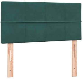 BOX SPRING ΚΡΕΒΑΤΙ ΜΕ ΣΤΡΩΜΑ ΣΚΟΥΡΟ ΠΡΑΣΙΝΟ 80X220ΕΚ. ΒΕΛΟΥΔΙΝΟ 3316236