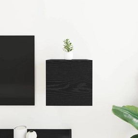 vidaXL Κρεμαστό Ντουλάπι Τηλεόρασης Μαύρη Δρυς 30,5 x 30 x 30 εκ.