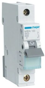 Αυτόματη Ασφάλεια B 6Ka 1x63Α MBN163 Hager MBN163