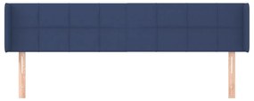 vidaXL Κεφαλάρι με Πτερύγια Μπλε 163x16x78/88 εκ. Υφασμάτινο
