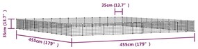 Κλουβί Κατοικίδιων με 52 Πάνελ + Πόρτα Μαύρο 35 x 35εκ Ατσάλινο - Μαύρο