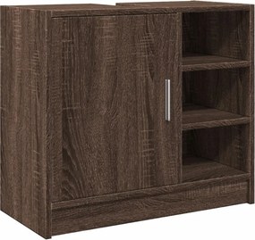 vidaXL Ντουλάπι Νιπτήρα Καφέ δρυς 63x29x55 εκ. Επεξεργασμένο Ξύλο
