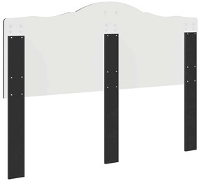 vidaXL Κεφαλάρι Μαύρη Οξυά 160 cm Επεξεργασμένο ξύλο